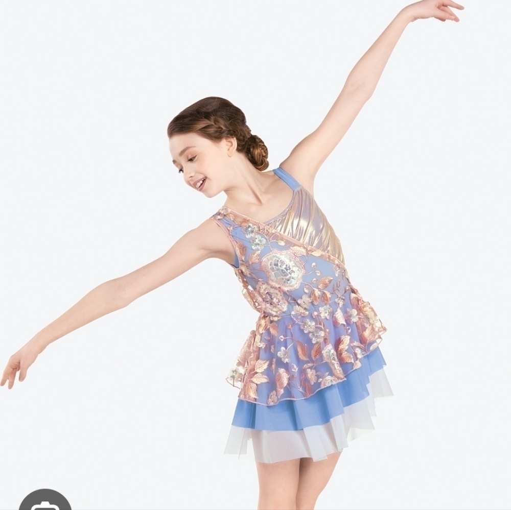 REVOLUTION Morning Glory Dancing costume kids light perry winkle